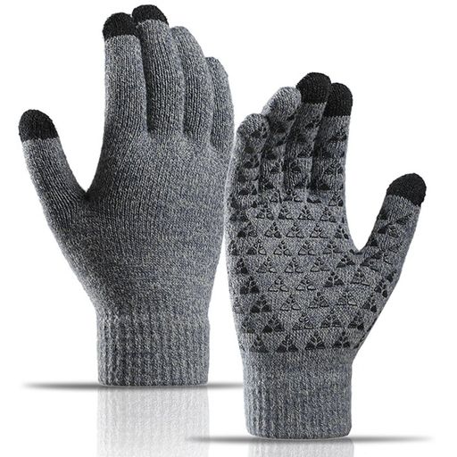 【滑りにくい快適設計】手のひらにはシリコン素材が施され、優れたグリップ力を発揮します。スマートフォンや自転車のハンドル、犬のリードなどをしっかりと握ることができ、滑りにくく安心です。 【暖かく快適な手袋】通気性のあるアクリルニットで作られており、内側には柔らかいフリースの裏地が付いています。暖かさと快適さを保ちながら、通気性の高い素材のおかげで手汗を防ぎます。 【伸縮性のある手首デザイン】厚手で伸縮性のあるリストストラップが手首にフィットし、寒い冬には風や雪の侵入をしっかりと防ぎます。 【高感度タッチスクリーン対応】親指、人差し指、中指に高感度の導電素材が使用されており、手袋を着用したままスマートフォンやタブレットの画面をスムーズに操作できます。 【多用途の手袋】この手袋は、自転車、バイク、釣り、ランニング、スキー、写真撮影、登山など、さまざまなアクティビティに対応しています。