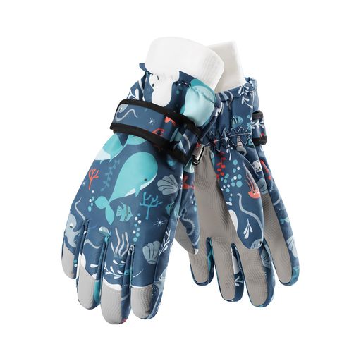 [MORGENSKY]スキーグローブ子供スノーボードグローブ防寒手袋ボーイズ手袋キッズスノー手袋五本指冬厚..