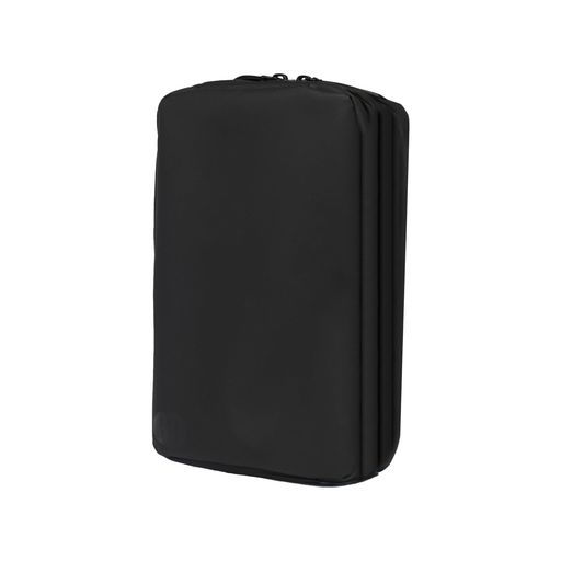 GRAVELトラベルポーチPLUS(3L大容量)ブラック電動歯ブラシやシェーバーが入る余裕サイズカップルでも利..