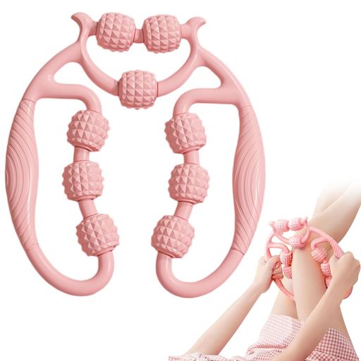 フォームローラー筋膜リリースローラー手持ち挟む式筋膜腰腕足脚太ももふくらはぎマッサージ脚やせロー..