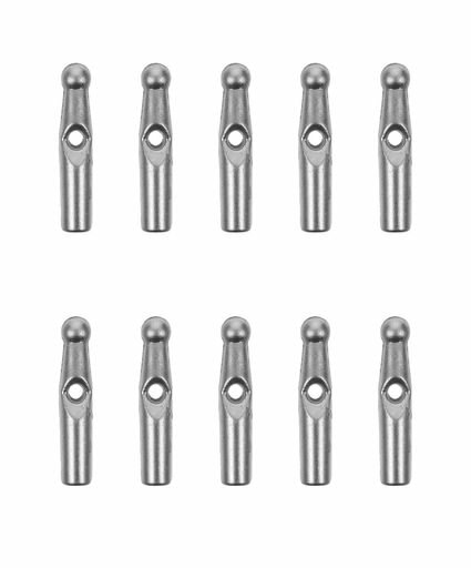 SAKIRABITOつゆ先傘露先キャップ10個セット針糸付き傘部品交換修理パーツ2mm(シルバー)