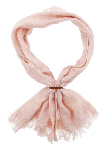 たおるマフラー・ミニサーモンピンク