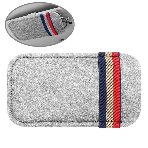 MDEE車用メガネケース眼鏡ホルダーサンバイザーストレージ装着簡単省スペースメガネ収納ボックスフェル..