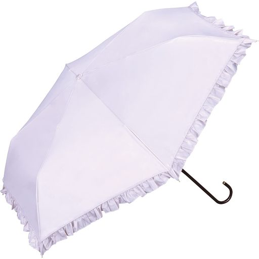 【2024】Wpc.日傘折りたたみ傘遮光クラシックフリルミニラベンダー《遮光率100%・UVカット率100%・UPF50+・晴雨兼用》親骨50cmレディース通勤通学女性おしゃれ可愛い801-19017-102