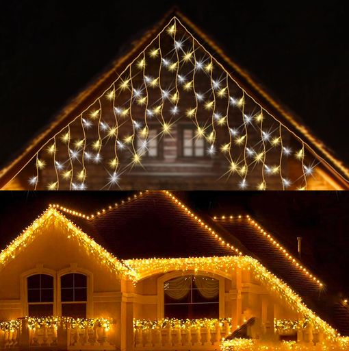 SUCCULイルミネーションつららLEDイルミネーションライト屋内屋外兼用防水防雨連結可クリスマスライト1..