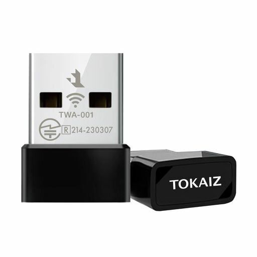 TOKAIZ無線LANWiFi子機Wi-Fi5AC対応無線LANアダプターAC6002.4GHz5GHz433Mbps+200Mbps超小型usb無線ア..