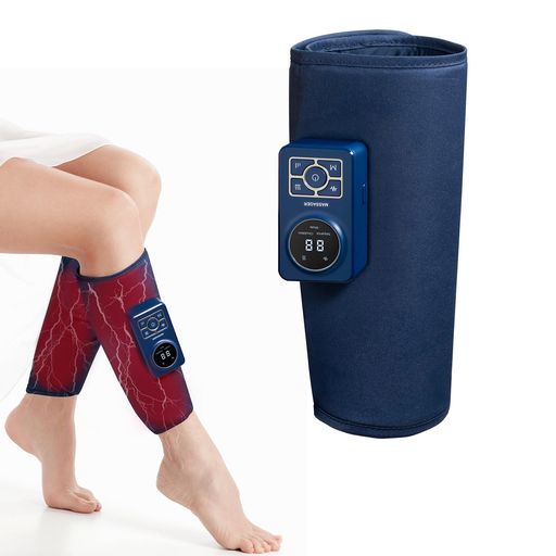2025年最新進化ふくらはぎリラックスフットケア【6段階EMS+3モード空気圧+3段階温熱】EMS足コードレスUSB充電式操作簡単男女兼用運動後..