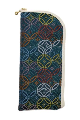 [CandyCOLORS]西陣織メガネケース日本製和柄金襴スリム眼鏡ケース小物ポーチペンケース化粧ポーチギフ..