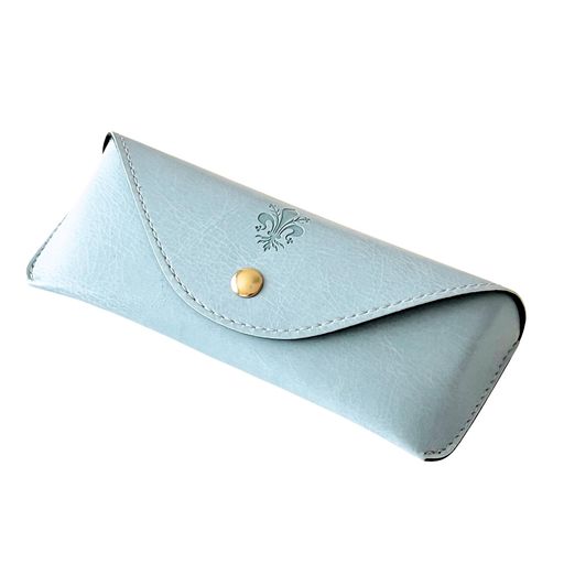 [G.Barsanti&Figli]バルサンティメガネケーススリムおしゃれ軽量コンパクトイタリア製(セレステ)