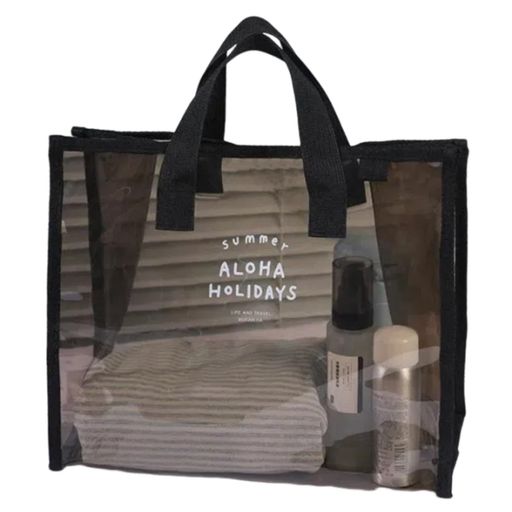 [KALOLINNA]プールバッグ透明大容量防水ビーチバッグお風呂バッグトートバッグスイミングバッグ着替え..