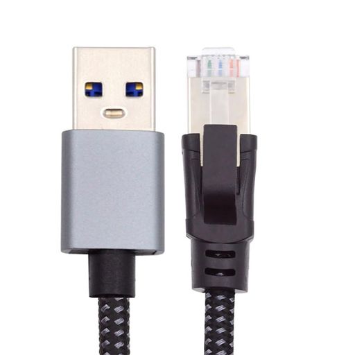 xiwaiUSB-イーサネットネットワークケーブルUSB3.0Type-A-RJ45オスコード高速1000Mbpsギガビット直接接..
