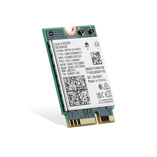 BinardatWiFi7カードM.2BE200WiFiネットワークアダプタ、IntelBE200NGWチップBluetooth5.4、8774Mbpsト..