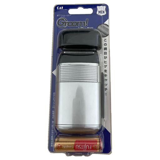 貝印KAIGroom!グルームポケシェーバー髭剃り電動電気小型携帯HC1109