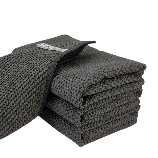 ふきんマイクロファイバーぞうきん早速吸水色褪せ無し毛が抜けない雑巾台拭き速乾だい布巾家事に素敵食器拭きガラス窓鏡洗面台拭きにも最適なキッチンタオル掃除用品パール柄(ダー…