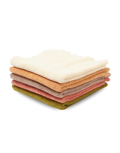 monscliffマイクロファイバークロスタオル吸水速乾薄手布巾台拭きキッチンタオルクリーニングクロス25x25cm5枚入