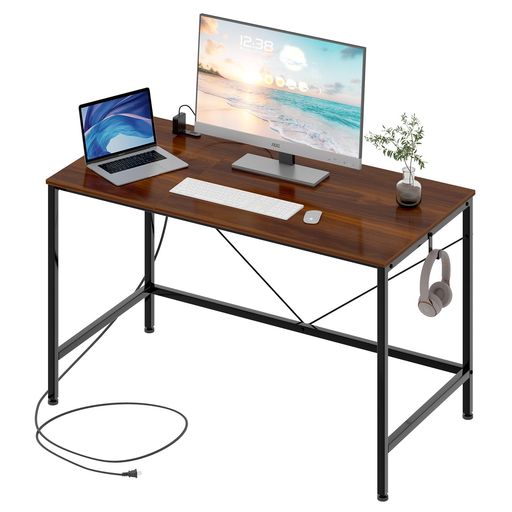 LunarLightワークデスク机幅120奥行60高さ70cmテーブル板2枚つなぎ合わせタイプテレワークPCパソコンデ..