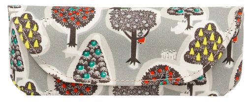 クォーターリポート(MOOMIN)ムーミンメガネケース眼鏡ケース森のいろいろグレー約W16xH3.5xD6cm無地ク..