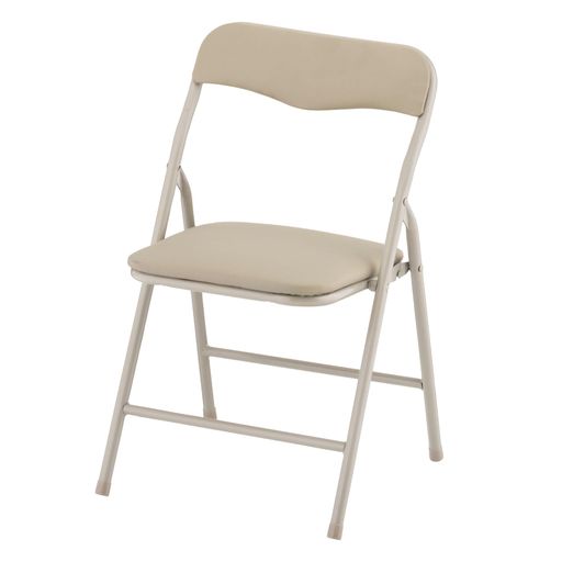 武田コーポレーション34x32x54.5cm折りたたみ・小さめ・ミニベージュミニチェアBETK-MNC3325BE