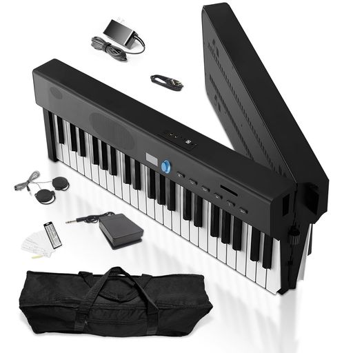 【VibeToneX1音源技術でさらに進化した高音質】FOLDPROシリーズ最新モデルFOLDPRO2+は最新のVibeToneX1音源技術を搭載し、高密度サンプリングで同一音域内の音色再現性が大幅に向上。繊細なニュアンスまで忠実に再現し、より豊かな音質を実現。さらに、指力感知機能により、タッチレスポンスを3段階調整でき、演奏スタイルに応じた自然でダイナミックな演奏が可能です。 【メモリ機能搭載】多くのユーザーの声に応え、FOLDPRO2+は高級モデルに搭載されていたメモリ機能を採用。音量・音色・タッチ感度などのカスタム設定を自動保存し、電源を入れるだけで理想の設定が復元され、再調整の手間が不要!充電式&amp;バッテリー内蔵で、いつでもどこでも快適に演奏可能。さらに進化したFOLDPRO2+で、より自由で快適な音楽体験を! 【バッテリー状態を一目瞭然&amp;持ち運び便利】ワンタッチで簡単に折り畳み、使用後はコンパクトに収納可能。収納時のサイズは63.3x25x13cm、重量はわずか5kgで、専用収納袋付きで持ち運びがとても便利です。