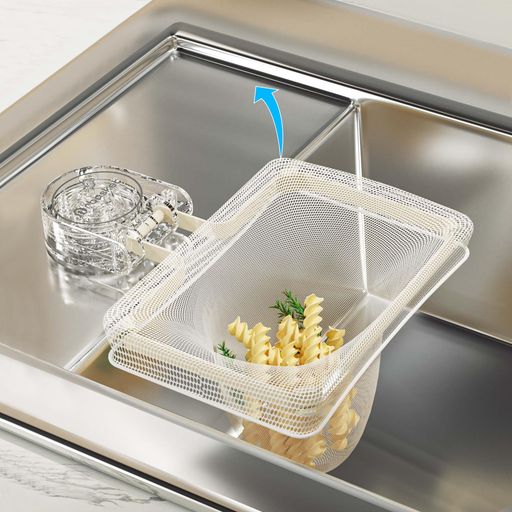 ママ倉三角コーナー強力吸盤水切りネットホルダ生ゴミ処理水切りネット50枚付きアイボリー