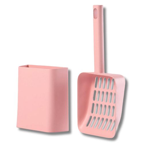 TiDaOne猫トイレスコップシャベルケース付き(ピンク)