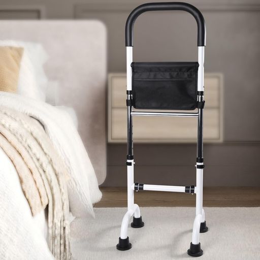 lefeke立ち上がり補助器具介護用起き上がりサポートバー床設置型6段階高さ調節転倒防止室内玄関階段用..