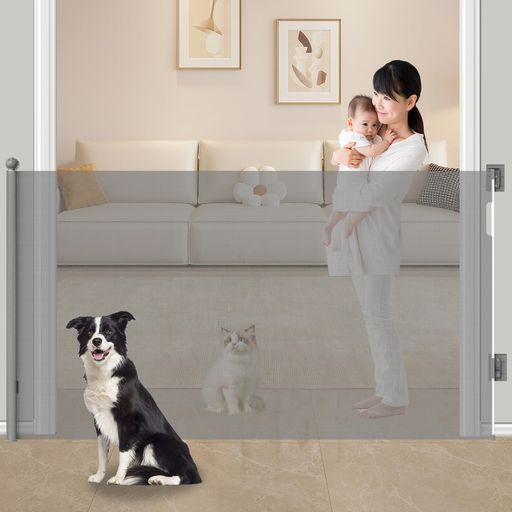 Seogvaベビーゲートロール高さ105cm最大取付幅200-300cm階段上バリアフリー段差なしロングゲートロール..