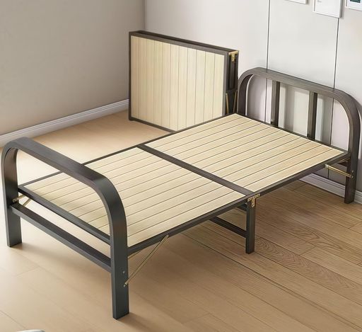TUIYIDUO折りたたみベッドすのこベッドシングル横幅80CM木製ベッドフレーム頑丈で耐久性安定静音通気性..