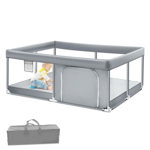 Aredenベビーサークルフェンスベビーフェンスペットフェンスフェンス室内外対応安全ゲート自由に組み合..