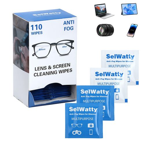 レンズクリーニングティッシュ110枚入り個装メガネ拭き使い捨てシート眼鏡拭き使い捨て曇り止め速乾ウェットタイプメガネクリーナー携帯便利ウェットシートクリーニングクロスカメラ…