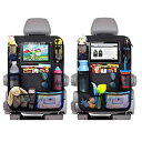 Easyhouse シートバックポケット 2枚 カーシートポケット 車用 収納ポケット 子供用品 収納ボックス 後部座席 リアシート用 防水防汚 耐久性(4)