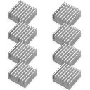 waves 8個 アルミ ヒートシンク 20x20x10mm 3M製 8810 熱伝導テープ付き