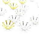 【BEAUTY PLAYER】座金 花座 ビーズキャップ つまみ細工 蕾 つぼみ パール金具 フラワー イヤリング アクセサリー パーツ 手芸 クラフト ハンドメイド DIY材料(3)