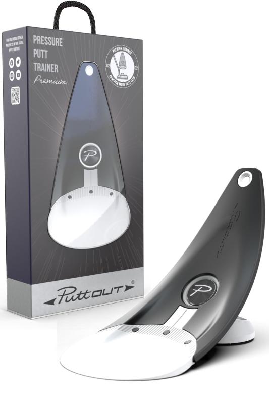 PuttOUT（パットアウト） パター練習器具 プレミアムプレッシャーパットトレーナー パター 練習 ゴルフ練習 【 室内で出来る本格的なパッティング練習 】 ゴルフ ゴルフ練習器具 (距離感や