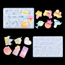 DIYBravo 流砂形 シリコンモールド アクセサリー 迷路 レジン 手作り エポキシ 装飾 ハート ペンダント DIY 樹脂 金型 手芸品 ハンドメイド ク...