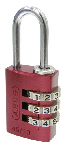 日本ロックサービス ABUS可変式南京錠145 20mm レッド 日本ロックサービス ABUS可変式南京錠145 20mm レッド