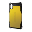 エレコム iPhone X ケース カバー 衝撃吸収 【 落下時の衝撃から本体を守る 】 ZEROSHOCK スタンダード 衝撃吸収 フィルム付 イエロー PM-A17XZEROYL(2)