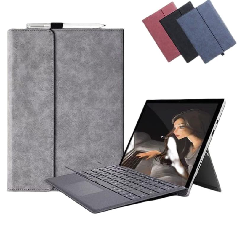 Surface Pro 8ケースキーボード付も収納可能 、プロ8 薄型保護カバー 耐衝撃 タッチペンホルダー付 スタンド機能付 ビンテージ柄 サーフェイスプロ8 両面保護 おしゃれ Surface専属ケース TPUソフ