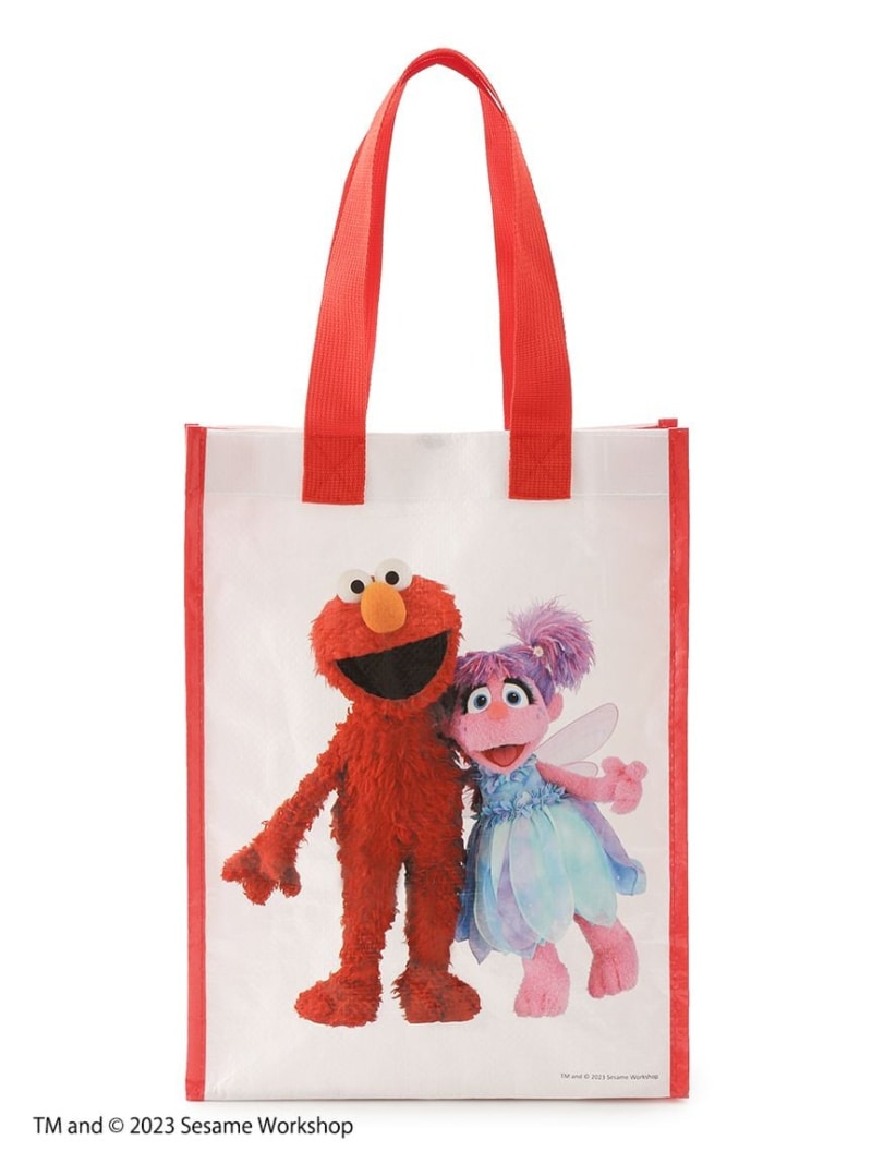 楽天SESAME STREET MARKETショッピングバッグS SESAME STREET MARKET セサミストリートマーケット バッグ エコバッグ・サブバッグ レッド[Rakuten Fashion]