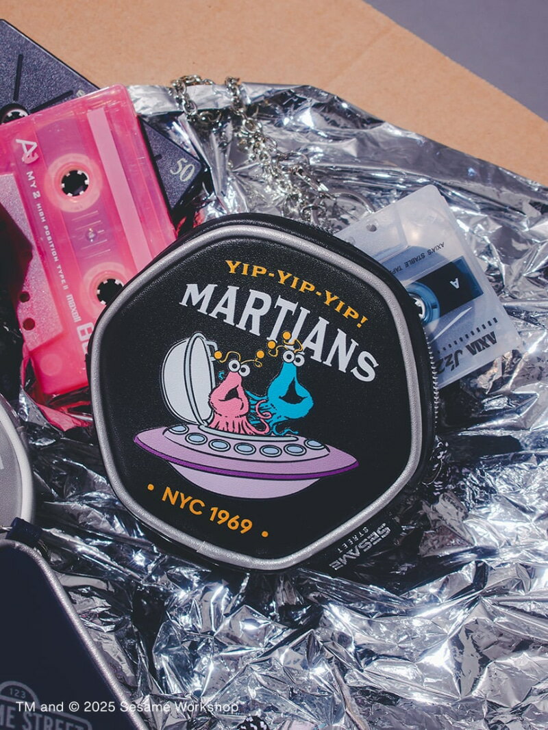 【MARS COLLECTION】ポーチチャーム SESAME STREET MARKET セサミストリートマーケット 財布・ポーチ・ケース ポーチ ネイビー ブラック【送料無料】[Rakuten Fashion]