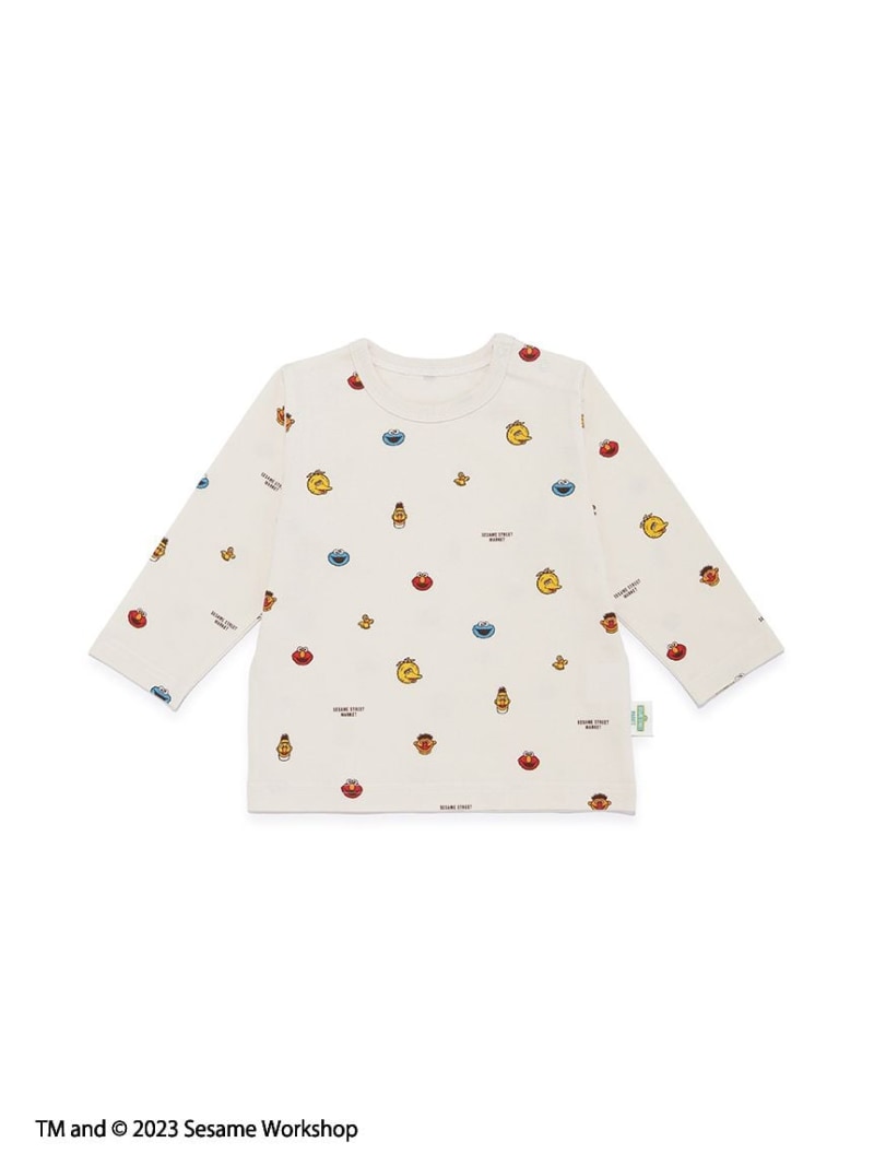 楽天SESAME STREET MARKET【BABY】 フェイス柄Tシャツ SESAME STREET MARKET セサミストリートマーケット マタニティウェア・ベビー用品 ベビー肌着・新生児服 ホワイト[Rakuten Fashion]