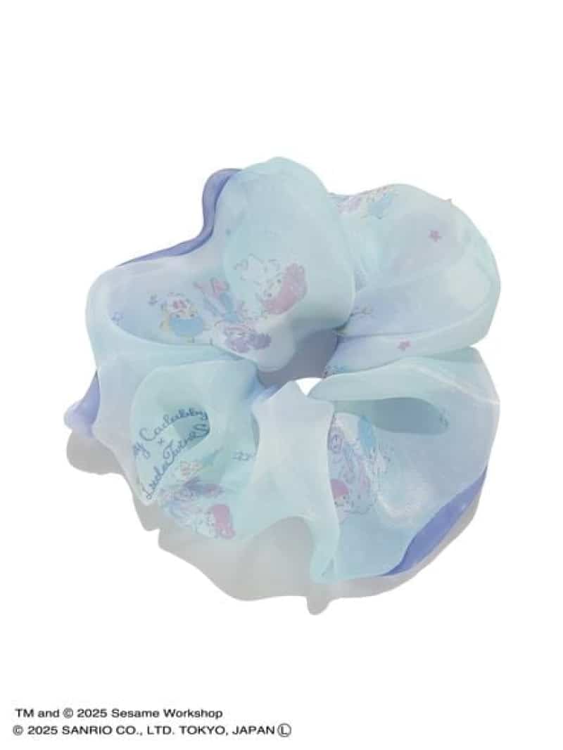 【アビー×リトルツインスターズ】シアープリントシュシュ SESAME STREET MARKET セサミストリートマーケット ヘアアクセサリー その他のヘアアクセサリー[Rakuten Fashion]