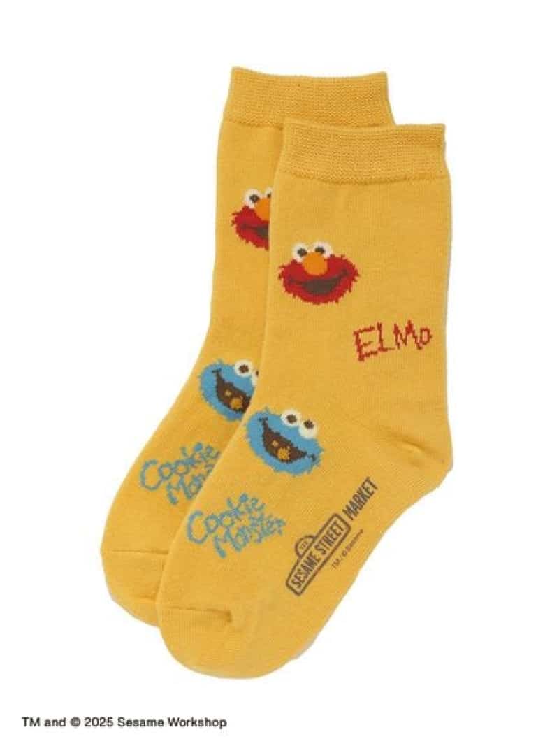 【BACK TO SCHOOL】【KIDS】キャラクターズデザイン ソックス SESAME STREET MARKE...