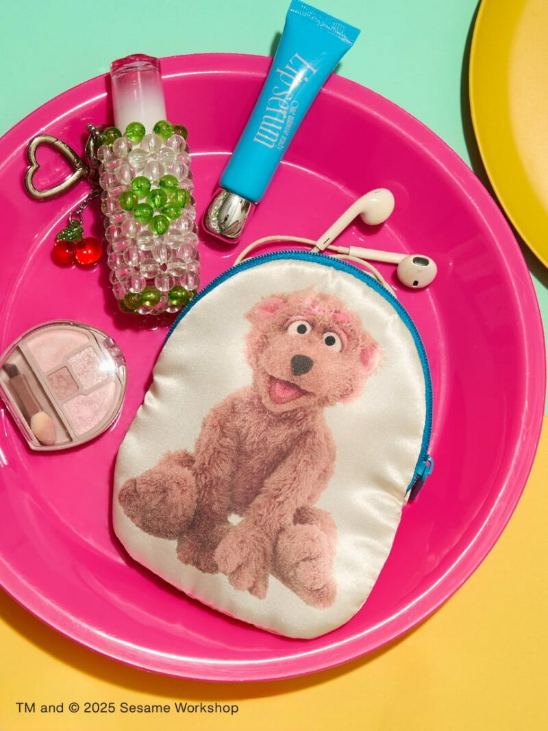 【CHARMING THEY ARE!】ダイカットミニポーチ SESAME STREET MARKET セサミストリートマーケット 財布・ポーチ・ケース ポーチ ピンク[Rakuten Fashion]