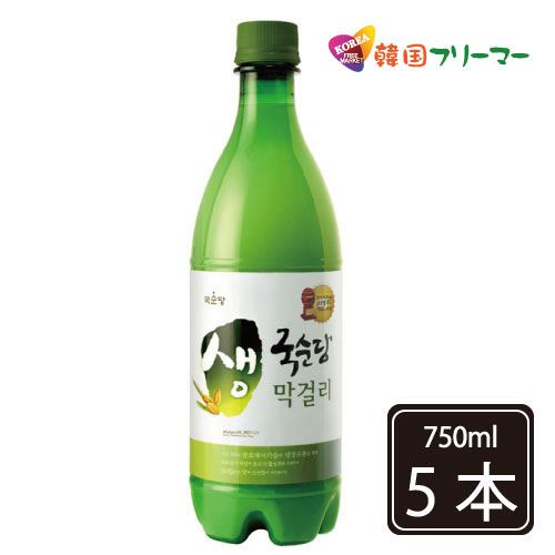 冷蔵便　麹醇堂　クッスンダン 生マッコリ 750ml【5本】麹醇堂 生マッコリ 殺菌マッコリ 生マッコリ お酒 韓国お酒 韓国マッコリ 韓国酒