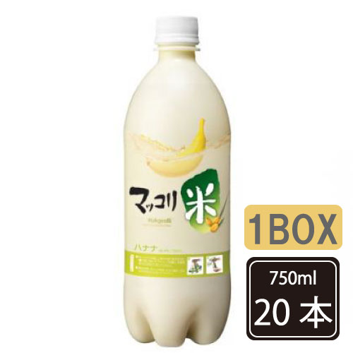 麹醇堂　クッスンダン　米マッコリ バナナ味 750ml【1BOX-20本】　センマッコリ お酒 米酒 発酵酒 伝統酒 韓国酒 韓国お酒 お酒/韓国お酒/韓国マッコリさけ美味しい まっこり 麹醇堂 米マッコリ バナナ味