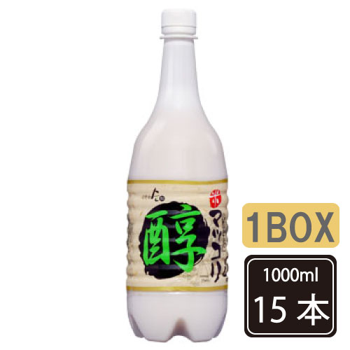 ■『GOSEI』醇米マッコリ 1000ml 【1BOX-15本】■マッコリ お酒 米酒 発酵酒 伝統酒 韓国酒 韓国お酒 韓国食品/キムチ/チヂミ/お酒/韓国お酒/韓国マッコリ/韓国食材/ドリンク//韓国酒/酒/サケ/さけ美味しい まっこり/安い/生マッコリ！！！