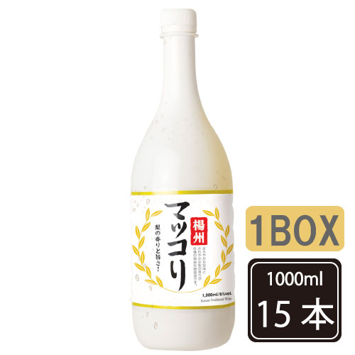 楊州 マッコリ−（梨味）1L 1BOX-15本 箱売り 楊州梨マッコリ お酒 発酵酒 伝統酒 韓国酒 韓国お酒 韓国マッコリ 発酵 梨 梨味 まっこり