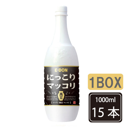 イドン 二東 黒豆マッコリ−1L 1BOX-15本 イドンマッコリ/韓国食品/お酒/キムチ/チヂミ/にっこり/韓国お酒/キムチ/韓国マッコリ/二東/韓..