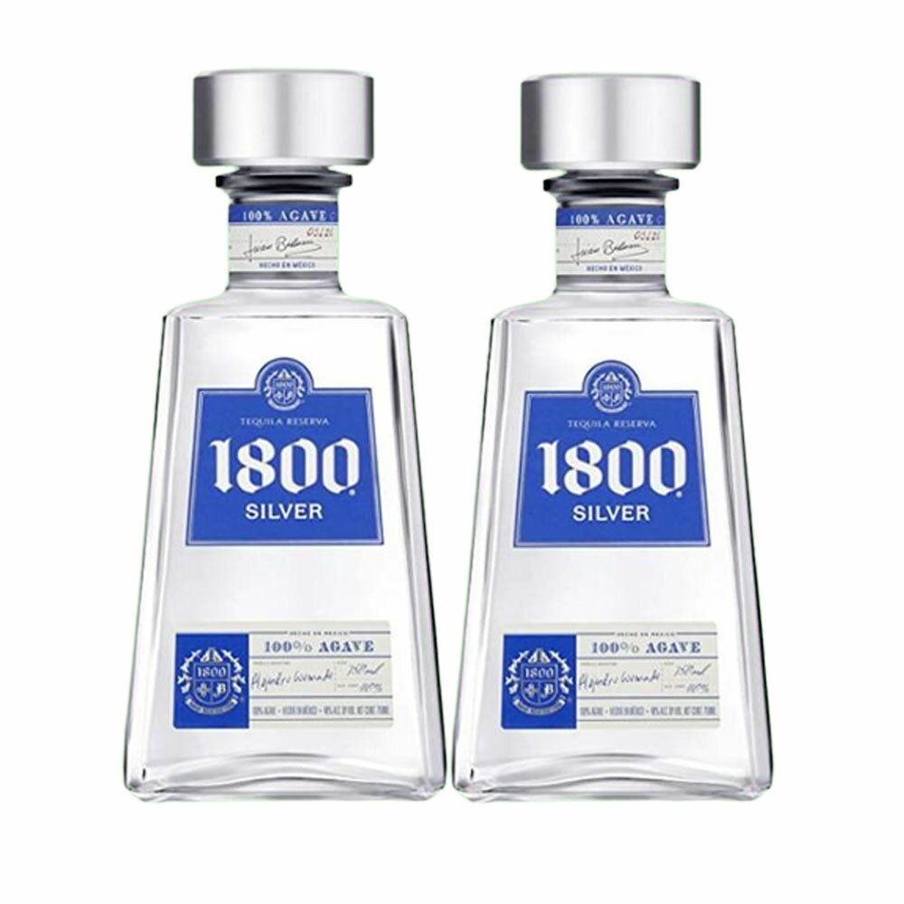 お得な2本セット【正規品】クエルボ 1800 シルバー スーパー プレミアム テキーラ 750ml 40％ CUERVO 1800 SILVER PREMIUM TEQUILA 750..